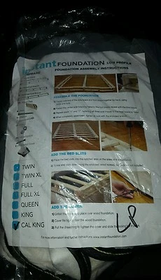 Base Instantánea Bajo Perfil California King Base de Repuesto Cubierta Solo Foto 1 de 2