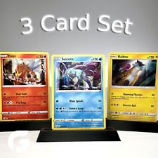 Pokemon 3 Legendary Dogs - Entei Suicune, Raikou - Holo Rare 3 Card Set