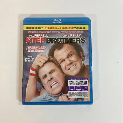 Step Brothers Blu-Ray (with Digital Code) NEW Sealed Extended Edition 2008 - Image 1 of 2
