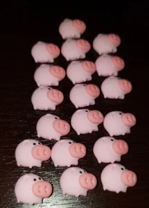 20pcs Cute Mini Cartoon Pink Pig Flat Back Resin Cabochons DIY Jewelry... - Picture 1 of 2