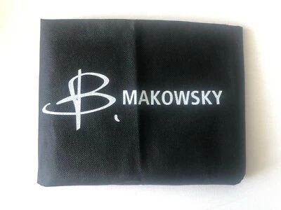 Bolso de mano grande B Makowsky bolsa de almacenamiento con cubierta antipolvo - negro - 17"x 17,5" NUEVO *__ Foto 1 de 4