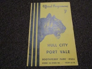 HULL CITY v PORT VALE 1954/5 OCTOBER 16th - Picture 1 of 1