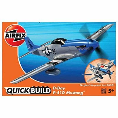 AIRFIX QuickBuild D-Day P-51D  Mustang J6046 Aircraft Model Kit - Image 1 of 3