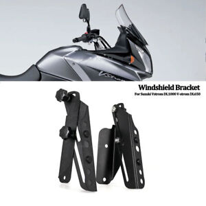 For Suzuki Windshield Adjusters Support Holder Bracket Kits V-strom DL650 1000