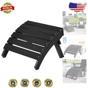 Folding Adirondack Footstool - Portable, Lightweight Ottoman for Outdoor Spaces - Picture 1 of 9