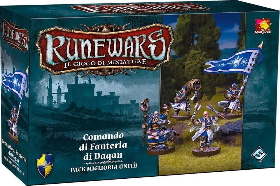 Runewars Miniatur Brettspiel Infanterie Kommando Dagan Erweiterung Asmodee - Bild 1 von 1