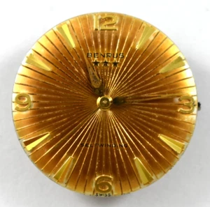 Vintage Benrus Sunburst Dial Model DO13 17J Automatic Watch Movement lot.ek - Picture 1 of 3