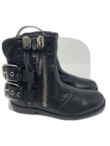 vero cuoio soft leather biker buckle ankle women’s boots Mismatch! - Picture 1 of 10