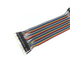 40pcs 2.54mm 20cm Multicolor Ribbon Male Male Jumper Wires Cables Cords