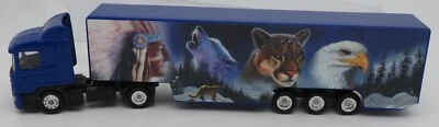 Camión Grell Ho 1/87 Scania 124L 420 Animals of the Mountain Indian Box Foto 1 de 4