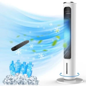 3-IN-1 Portable Air Conditioners Tower Fan, 37'' Evaporative Air Cooler w/Remote - Picture 1 of 9