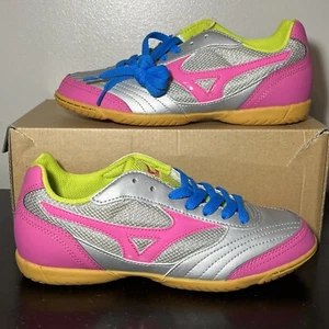 Zapatos de fútbol sala Mizuno MRL Sala Club para hombre talla 6 fútbol RARO gris rosa - Imagen 1 de 7
