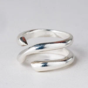 Silber Ring Größe flexibel ca. 57 8,6 g - Picture 1 of 7