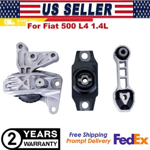 Fits For Fiat 500 L4 1.4l Trans. Engine Motor Mount & Torque Strut Mount 3pack - Picture 1 of 14