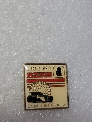 VINTAGE GRAND PRIX MOLSON BEER BREWERY CAR RACING CIRCUIT LAPEL PIN CLUTCH BACK - Image 1 of 4