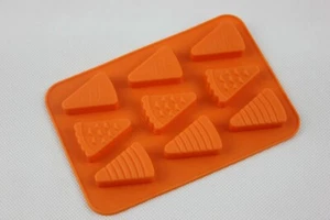 Pizza Cake Slices Small Mould Silicone Cheese Cake Decorating Soap Candle Resin - Picture 1 of 8