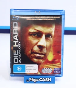 Blu Ray - DIE HARD Quadrilogy inc 'Black Hat Intercept' Game (1988) Region B - Picture 1 of 9