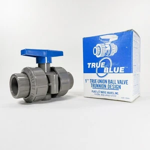 Plast-O-Matic True Blue 1" True-Union Kugelhahn MBV100EPS-CP (Bitte LESEN) NEU! - Bild 1 von 22
