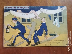 CPA - LA MARINE Française - Le Louëdec, 4 jours de consignes. - Imagen 1 de 2