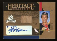 2005 Diamond Kings Heritage Collection Baseball #HH-22 Rod Carew Auto Bat /25