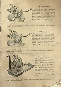 Baltimore 5x8 No-13 MANUAL PRINTING PRESS OPERATORS MANUAL PDF - Picture 1 of 2