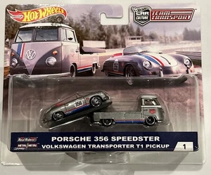 2018 Hot Wheels Team Transport #1 Porsche 356 Speedster VW Transporter T1 Pickup - Picture 1 of 1