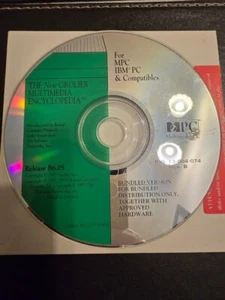Vintage Grolier multimedia encyclopedia circa 1993 CD with booklet - Zdjęcie 1 z 5