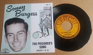 SONNY BURGESS - "THE PRISONER'S SONG" -BLACK VINYL - FABULOUS! HEAR BOTH IN FULL - Picture 1 of 2