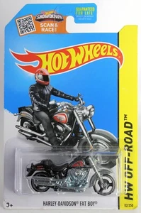 Harley-Davidson Fat Boy todo terreno Hot Wheels 2015 #82/250 HW Moto HW - Imagen 1 de 2