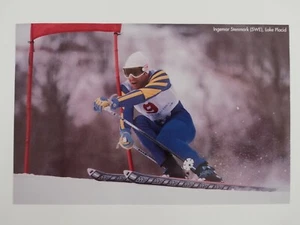 Clipping Fotoausschnitt INGEMAR STENMARK in Aktion in Lake Placid - Bild 1 von 1