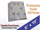 8" x 10"  Aluminum, sublimation, Photo Sheets, photo panels, .032" 20 pcs **