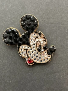 Disney Mickey Mouse Rhinestone Brooch Pin - Picture 1 of 4