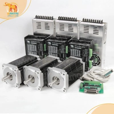 Wantai CNC kit-3Axis Nema34 Stepper Motor 1232OZ-In,5.6A&Driver DQ860HA,7.8A - Image 1 of 4