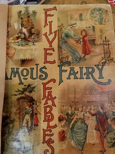 Vintage antikes Kinderbuch fünf berühmte Feenfabeln herausgegeben von W.F. Mc... - Bild 1 von 12