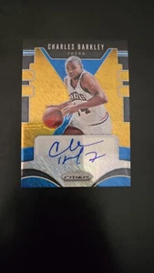 2019-20 CHARLES BARKLEY AUTO PRIZM GOLD SHIMMER SIGNATURES SP INSERT #4/10! - Picture 1 of 14