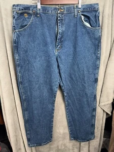 Pantalones de mezclilla vintage Wrangler George Strait para hombre 42x30 azul pierna recta 5 bolsillos - Imagen 1 de 7