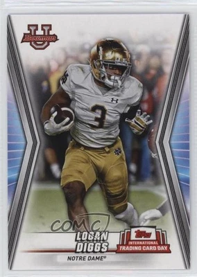 2023 Topps International Trading Card Day Football Base Logan Diggs #NTCD-BF16 - Image 1 of 2