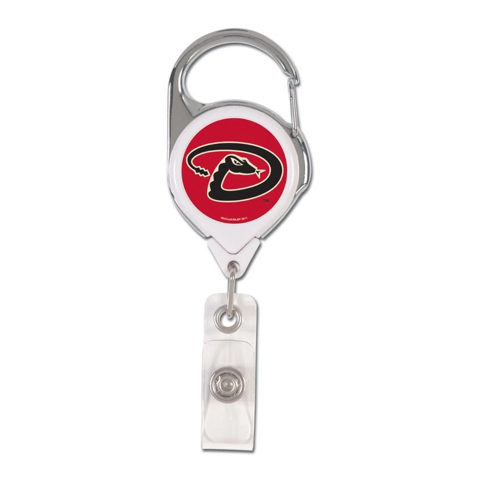 Arizona Diamondbacks Retractable Metal Badge Holder [NEW] MLB Key Chain ID Ring - Image 1 of 1