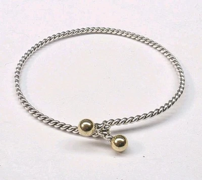 Brazalete Tiffany & Co. 925/750 alambre trenzado, auténtico, retirado, vintage  Foto 1 de 4