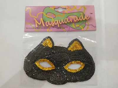Cat Sequin Masquerade Mask - Image 1 of 2