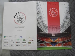Teamsheet & Match Ticket & Folder Ajax v SC Heerenveen 11.4.1998 - Picture 1 of 5