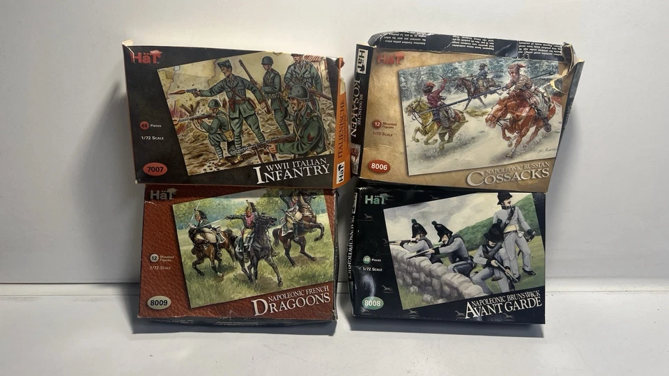 4 x Hät 1/72 фигурки наборы - все на литники, 1 новый запечатанный - Второй мировой войны и наполеоновский *7 - Изображение 1 из 4