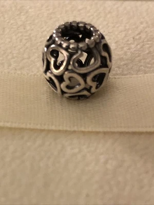 Pandora Sterling Silver Open Your Heart Charm Bead  790964 ￼ - Image 1 of 4