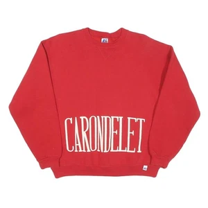 Sudadera informal de algodón XL de cuello redondo roja Carondelet para niños RUSSELL ATLETIC - Imagen 1 de 6