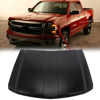 Primed Steel Front Hood For 2014-2015 Chevrolet Silverado 1500 Replacement Foto 1 de 4