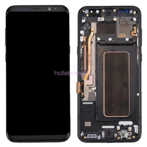 OLED Display Screen Digitizer Assembly With Frame For Samsung Galaxy S8+ - Black - Photo 1 sur 1