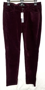 Lot 4539- Women's TALBOTS- Maroon Velvety Pants-  Size 4P - Picture 1 of 3