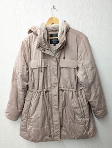 Torrid Plus Beige Stucco Faux Fur Lined Parka Coat Jacket Hood Plus Size 2X - Picture 1 of 6