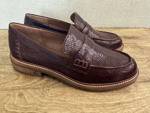 Lucky Brand Salima strukturierte braune Leder-Halbschuhe Damengröße 8 - Bild 1 von 9