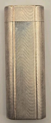 Cartier Vintage Oval Lighter Silver Plated Engraved "J.D.A." - Image 1 of 4